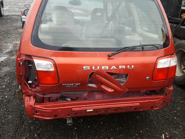 JF1SF65561H760165 - 2001 SUBARU FORESTER S MAROON photo 9