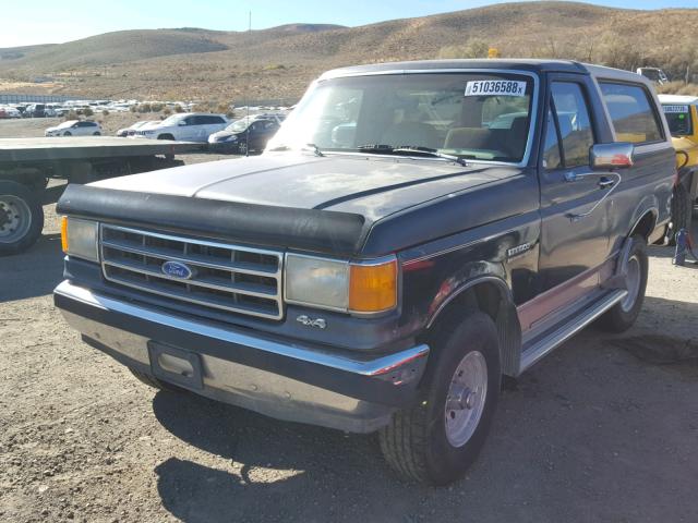 1FMEU15H5LLA82045 - 1990 FORD BRONCO U10 BLUE photo 2