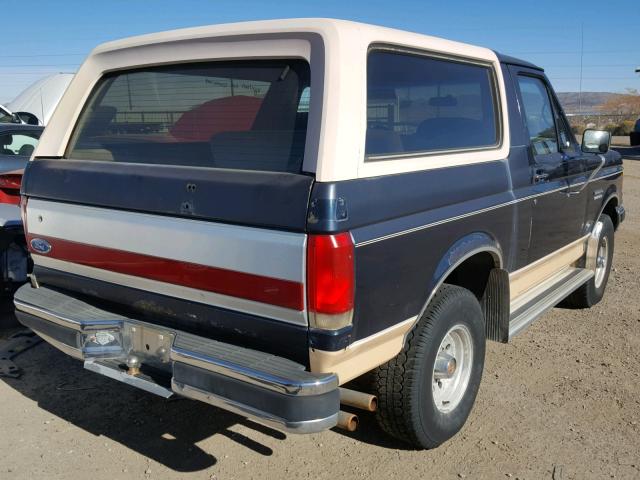 1FMEU15H5LLA82045 - 1990 FORD BRONCO U10 BLUE photo 4