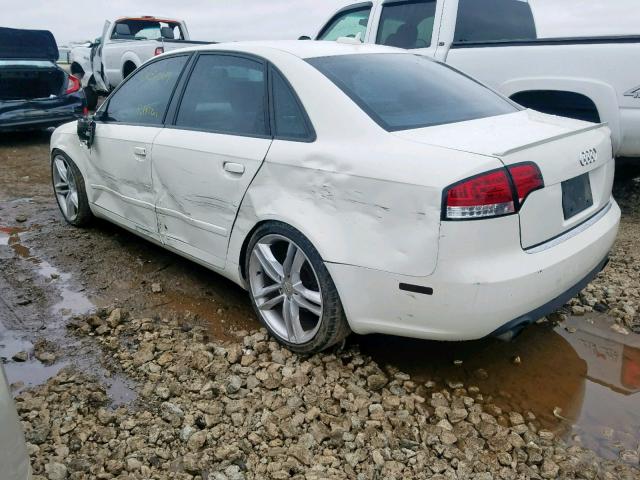 WAUAF78E66A236535 - 2006 AUDI A4 2 WHITE photo 3