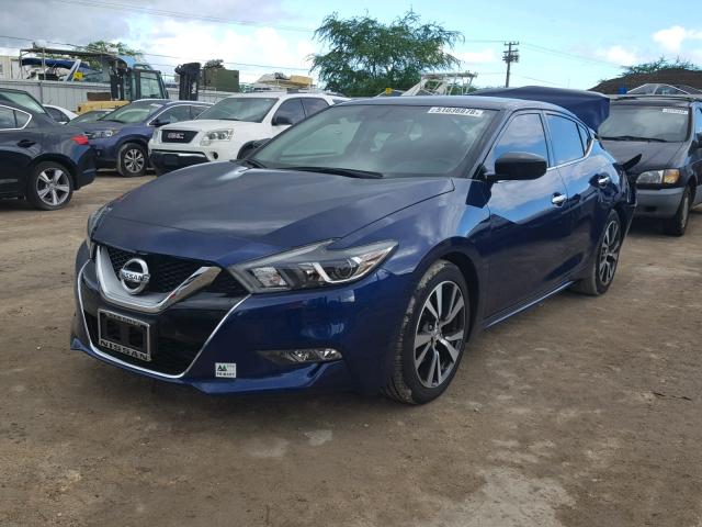 1N4AA6AP8HC387252 - 2017 NISSAN MAXIMA 3.5 BLUE photo 2