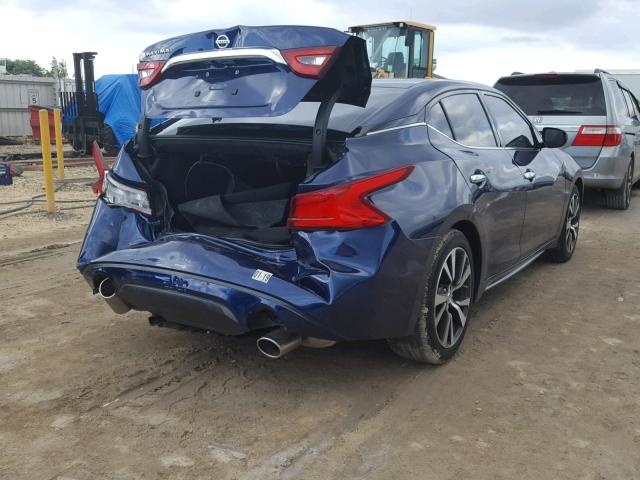 1N4AA6AP8HC387252 - 2017 NISSAN MAXIMA 3.5 BLUE photo 4