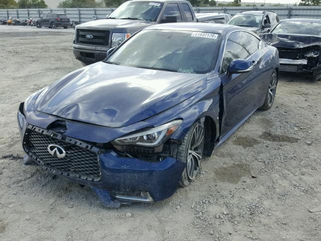 JN1EV7EK3HM363734 - 2017 INFINITI Q60 PREMIU BLUE photo 2