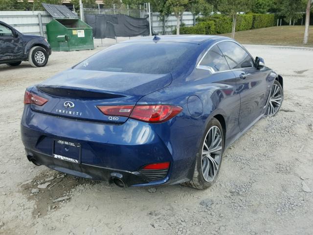 JN1EV7EK3HM363734 - 2017 INFINITI Q60 PREMIU BLUE photo 4