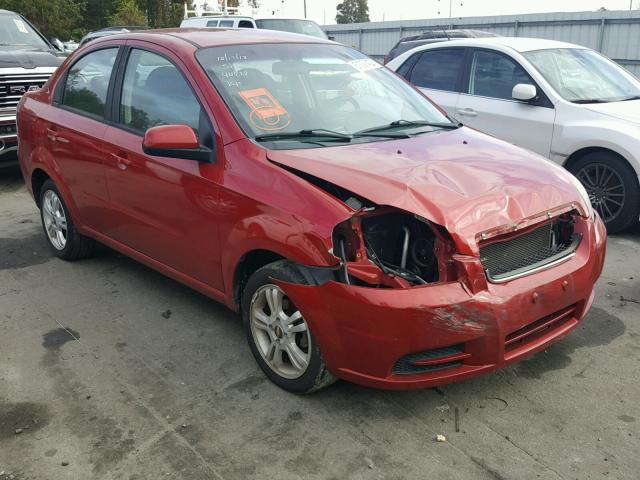 KL1TD5DE8BB239637 - 2011 CHEVROLET AVEO LS RED photo 1