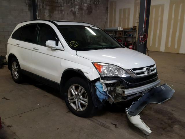 5J6RE4H74BL111874 - 2011 HONDA CR-V EXL WHITE photo 1