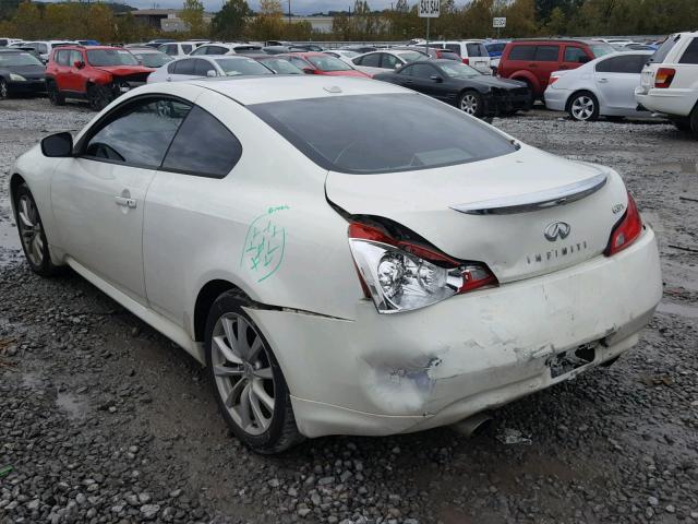 JN1CV6ELXBM262241 - 2011 INFINITI G37 WHITE photo 3