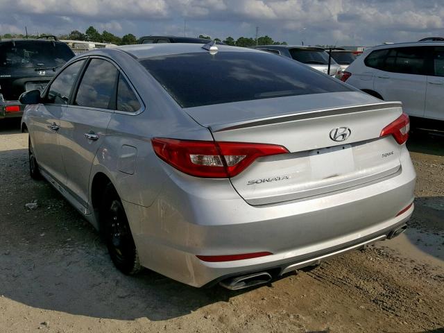 5NPE34AF6HH585964 - 2017 HYUNDAI SONATA SPO SILVER photo 3