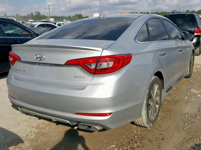 5NPE34AF6HH585964 - 2017 HYUNDAI SONATA SPO SILVER photo 4