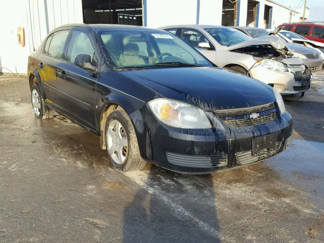 1G1AL55F677261682 - 2007 CHEVROLET COBALT LT BLACK photo 1