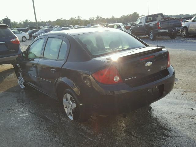 1G1AL55F677261682 - 2007 CHEVROLET COBALT LT BLACK photo 3