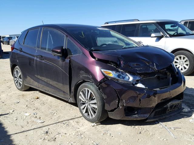 JHMGK5H71GS016244 - 2016 HONDA FIT EX PURPLE photo 1