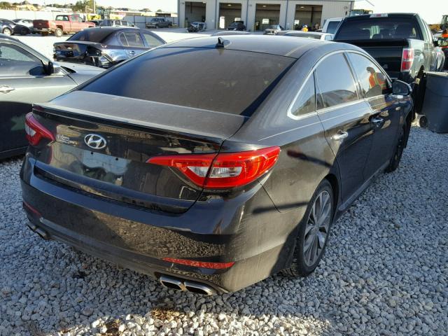 5NPE34AB2FH177603 - 2015 HYUNDAI SONATA SPO BLACK photo 4