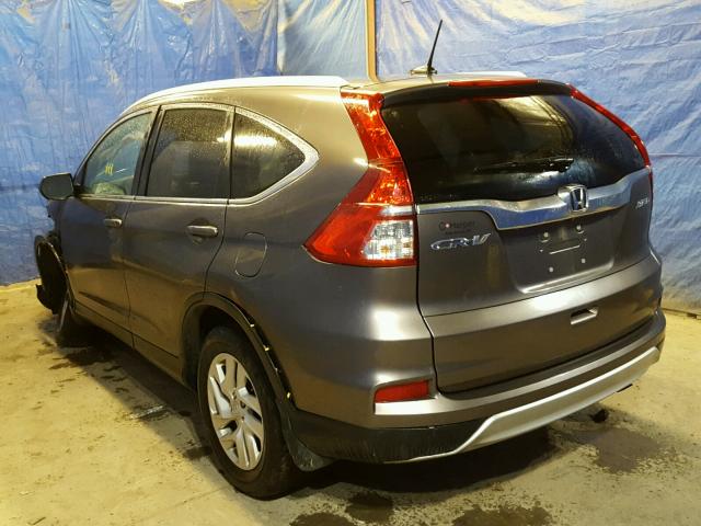 2HKRM4H79FH674342 - 2015 HONDA CR-V EXL BROWN photo 3