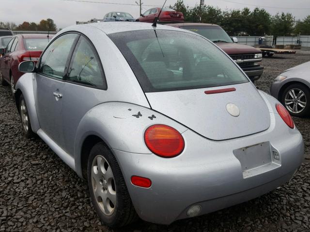 3VWCK21C22M460902 - 2002 VOLKSWAGEN NEW BEETLE SILVER photo 3