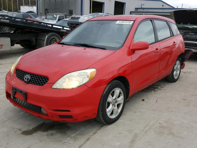 2T1KR32E84C292761 - 2004 TOYOTA COROLLA MA RED photo 2