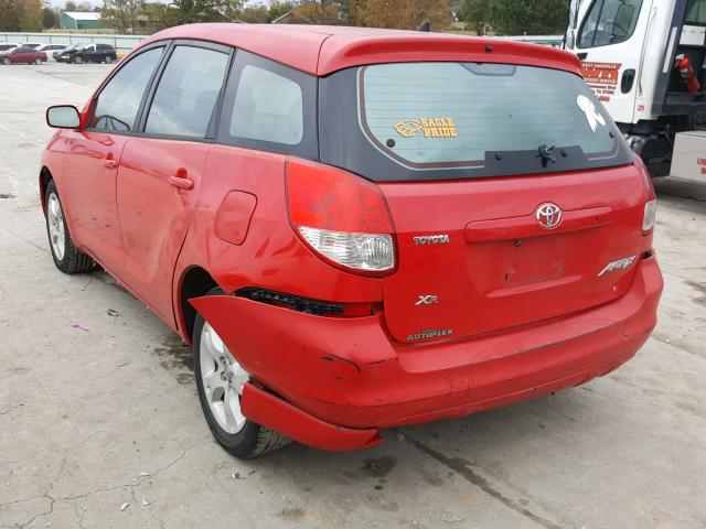 2T1KR32E84C292761 - 2004 TOYOTA COROLLA MA RED photo 3