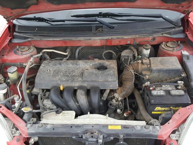 2T1KR32E84C292761 - 2004 TOYOTA COROLLA MA RED photo 7