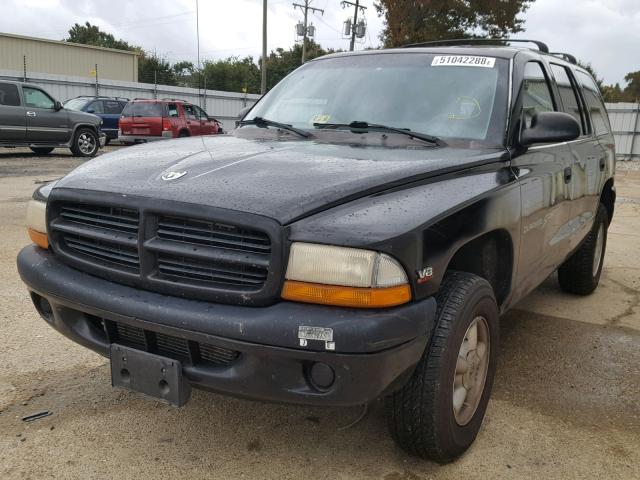 1B4HS28N1YF169166 - 2000 DODGE DURANGO BLACK photo 2