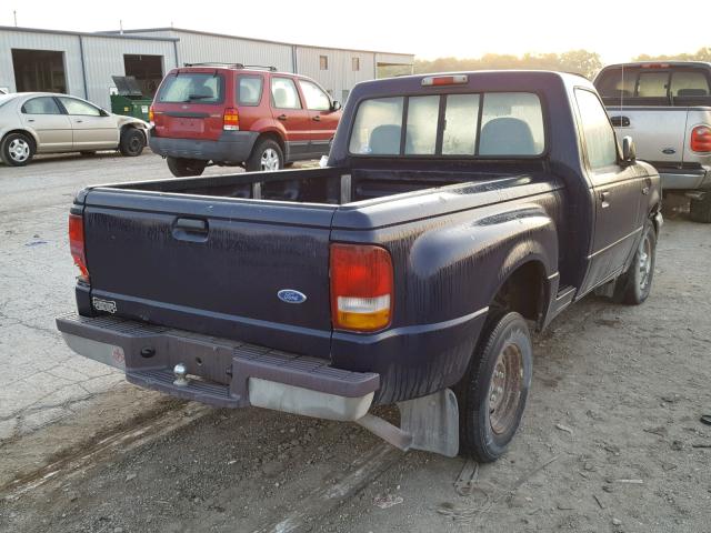 1FTCR10A2VPB51647 - 1997 FORD RANGER BLUE photo 4