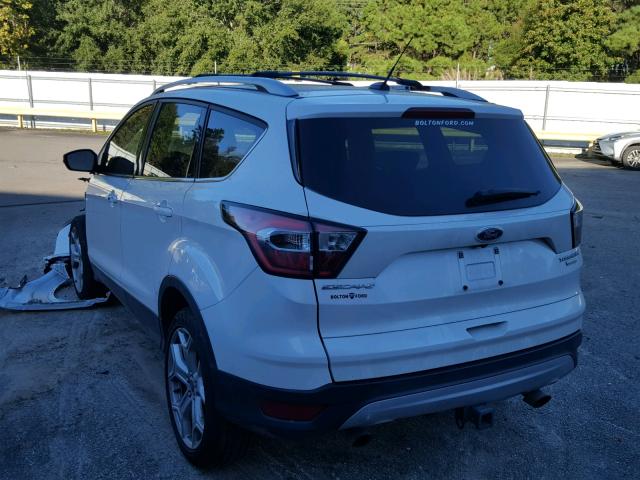 1FMCU0J97HUE64501 - 2017 FORD ESCAPE TIT WHITE photo 3