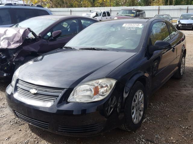 1G1AT18H197237654 - 2009 CHEVROLET COBALT LT BLACK photo 2