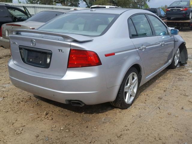 19UUA662X5A006577 - 2005 ACURA TL SILVER photo 4