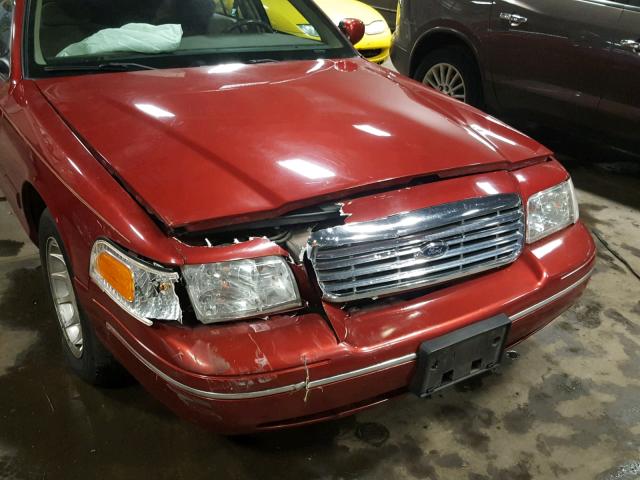 2FAFP74W3XX220327 - 1999 FORD CROWN VICT MAROON photo 9