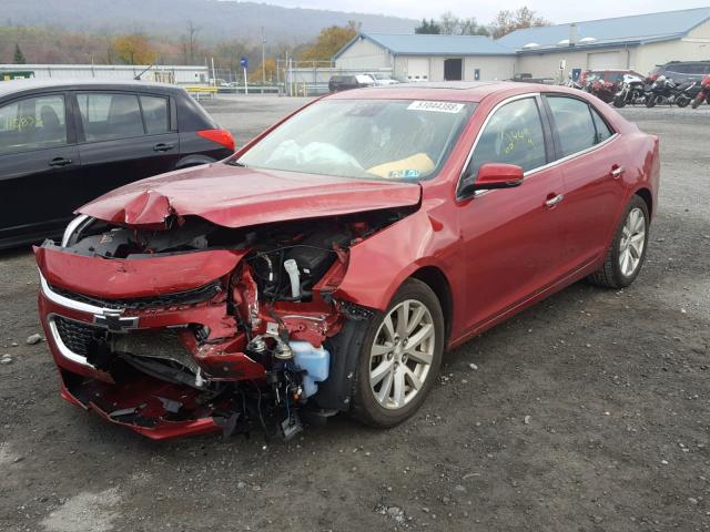 1G11H5SL0EF262261 - 2014 CHEVROLET MALIBU LTZ RED photo 2