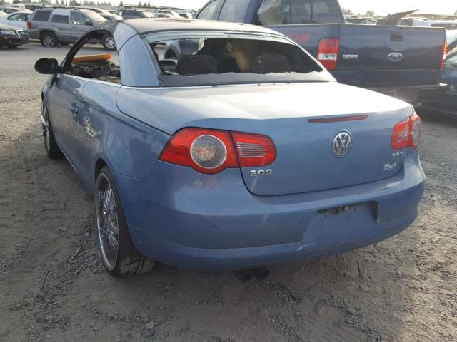 WVWFA71F08V027376 - 2008 VOLKSWAGEN EOS LUX 蓝色 照片 3