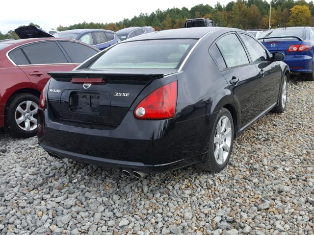 1N4BA41E57C850826 - 2007 NISSAN MAXIMA SE BLACK photo 4