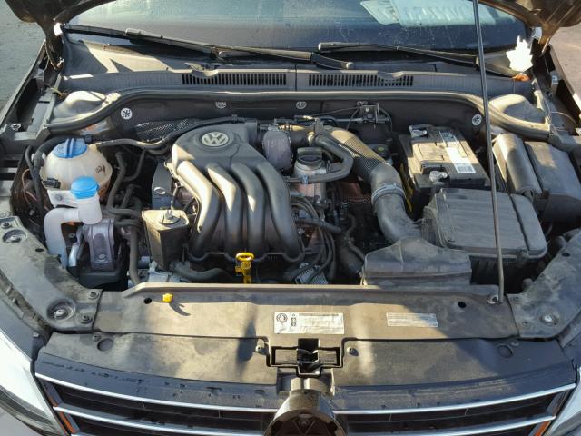 3VW2K7AJ8FM214398 - 2015 VOLKSWAGEN JETTA BASE Շագանակագույն լուսանկար 7