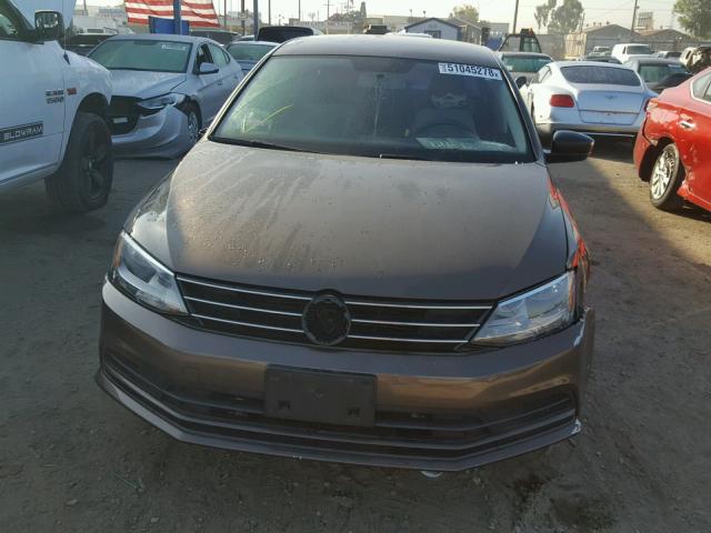 3VW2K7AJ8FM214398 - 2015 VOLKSWAGEN JETTA BASE Շագանակագույն լուսանկար 9