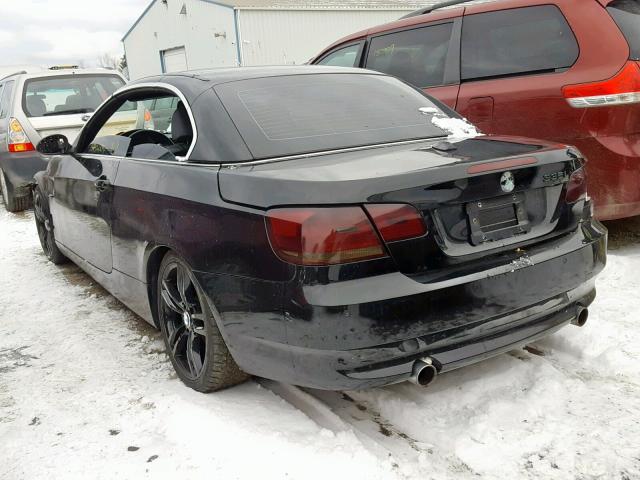 WBAWL73508PX59927 - 2008 BMW 335 I BLACK photo 3