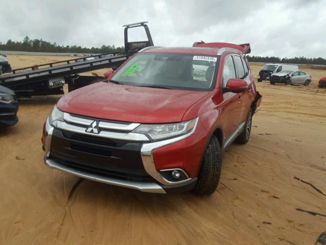 JA4AD3A34HZ009854 - 2017 MITSUBISHI OUTLANDER RED photo 2