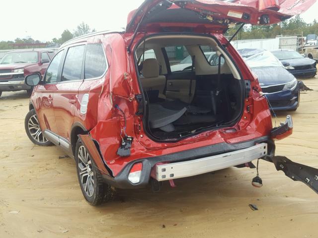 JA4AD3A34HZ009854 - 2017 MITSUBISHI OUTLANDER RED photo 3