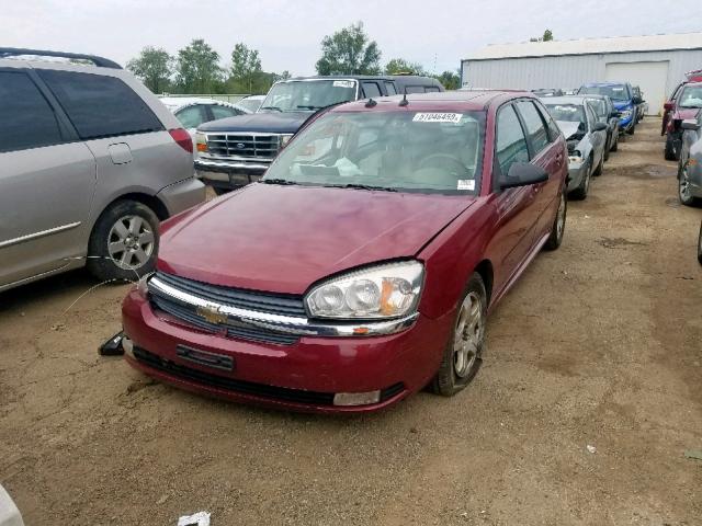 1G1ZU64825F149408 - 2005 CHEVROLET MALIBU MAX 栗色 照片 2