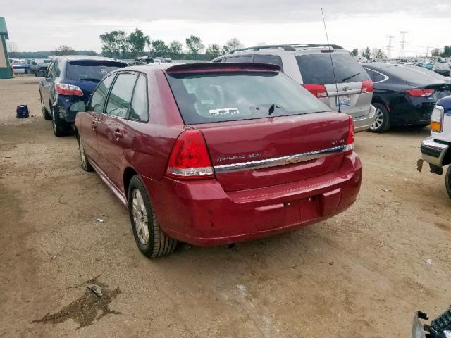 1G1ZU64825F149408 - 2005 CHEVROLET MALIBU MAX 栗色 照片 3