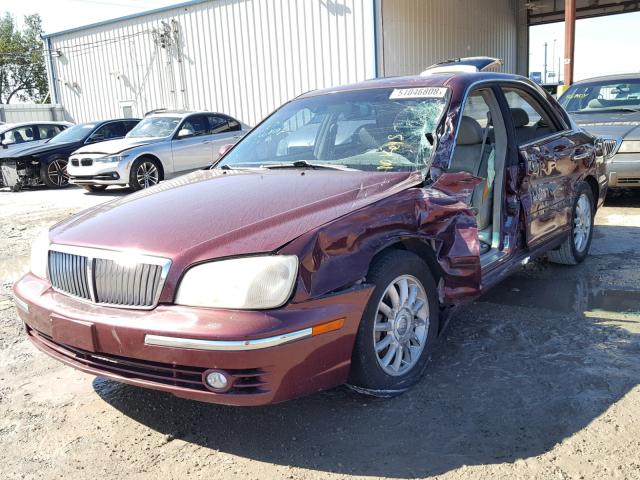 KMHFU45E94A294603 - 2004 HYUNDAI XG 350 BURGUNDY photo 2