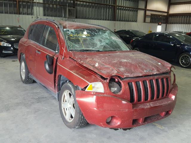 1J8FT47W37D366016 - 2007 JEEP COMPASS RED photo 1