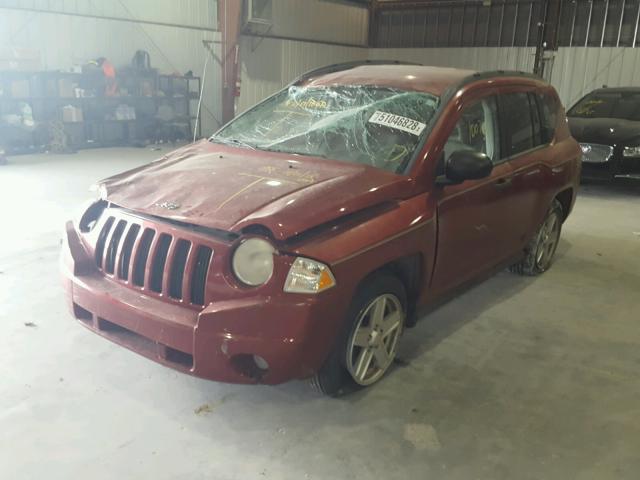 1J8FT47W37D366016 - 2007 JEEP COMPASS RED photo 2