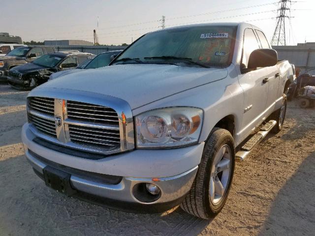 1D7HA18N58J112813 - 2008 DODGE RAM 1500 S WHITE photo 2