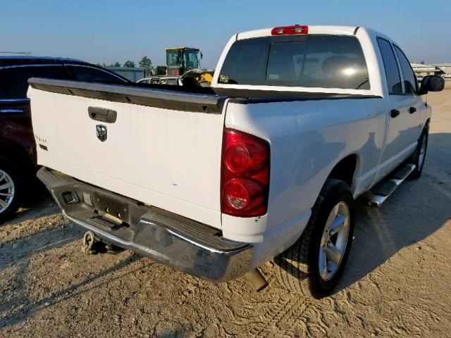 1D7HA18N58J112813 - 2008 DODGE RAM 1500 S WHITE photo 4