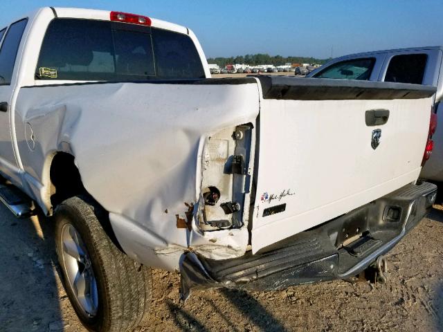 1D7HA18N58J112813 - 2008 DODGE RAM 1500 S WHITE photo 9