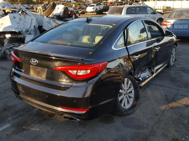 5NPE34AF1GH420922 - 2016 HYUNDAI SONATA SPO BLACK photo 4