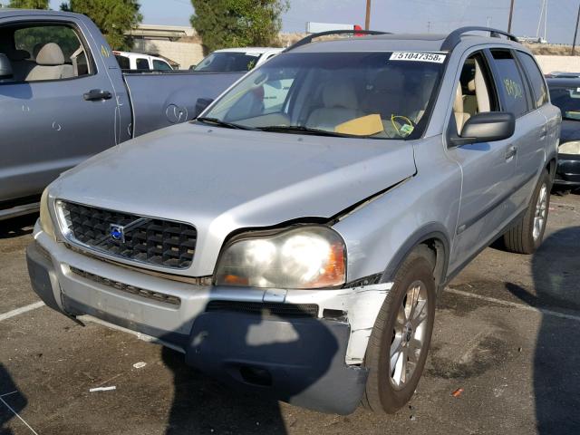 YV1CM59H741125305 - 2004 VOLVO XC90 SILVER photo 2