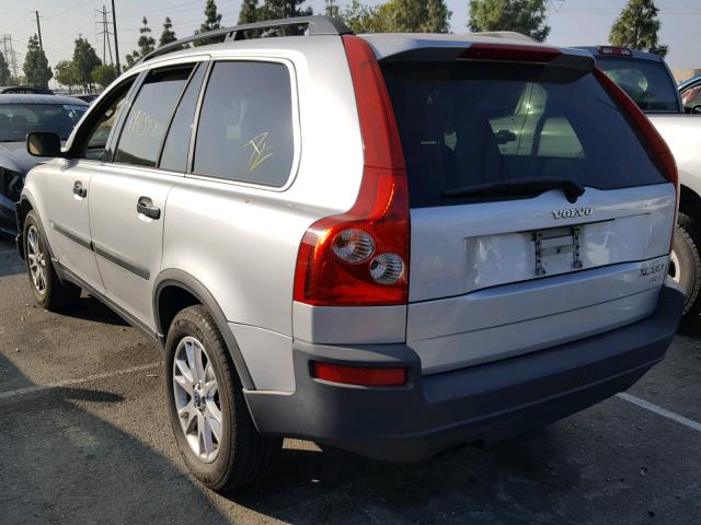 YV1CM59H741125305 - 2004 VOLVO XC90 SILVER photo 3