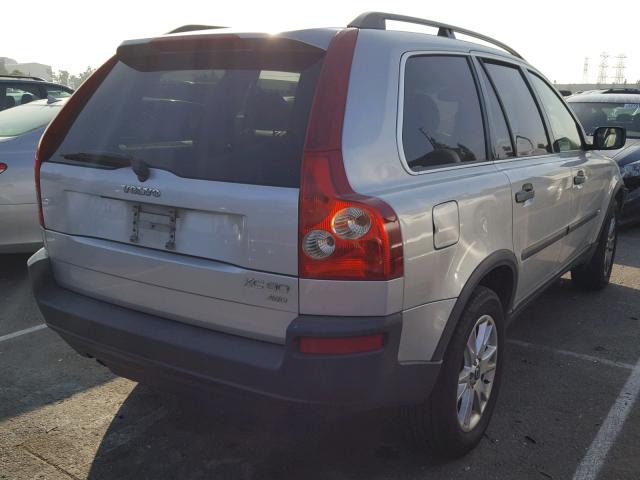 YV1CM59H741125305 - 2004 VOLVO XC90 SILVER photo 4