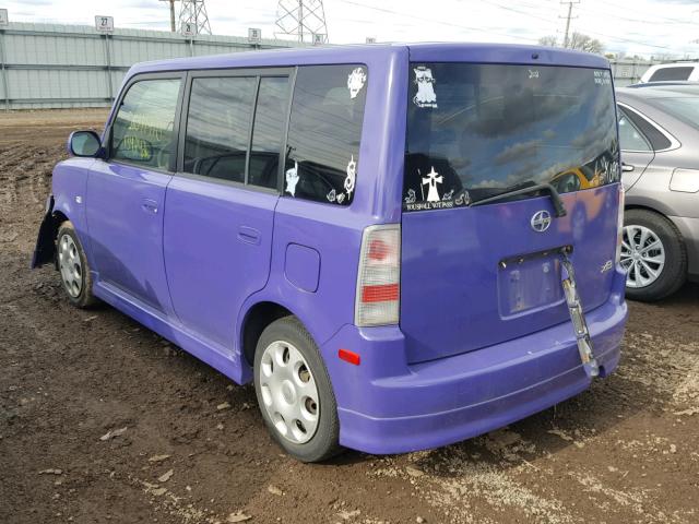 JTLKT324950201571 - 2005 TOYOTA SCION XB Bənövşəyi foto 3