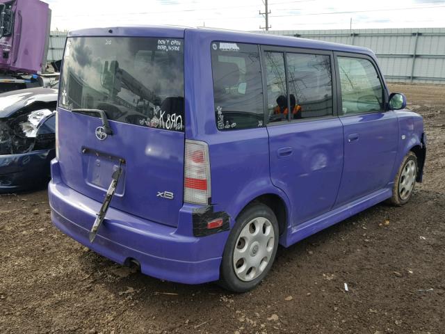 JTLKT324950201571 - 2005 TOYOTA SCION XB Bənövşəyi foto 4